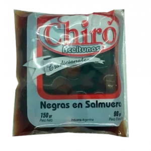 Aceituna Negra con Hueso en Salmuera
