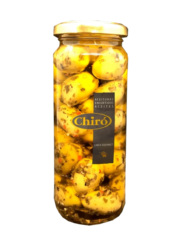 Aceituna Verde Condimentada en Aceite