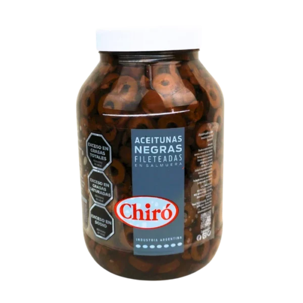 Aceituna Negra Fileteada en Salmuera