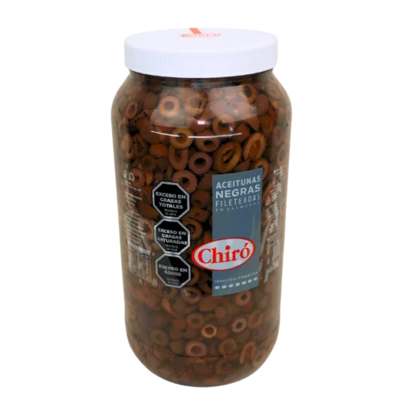ANF21 Aceituna Negra Fileteada en Salmuera