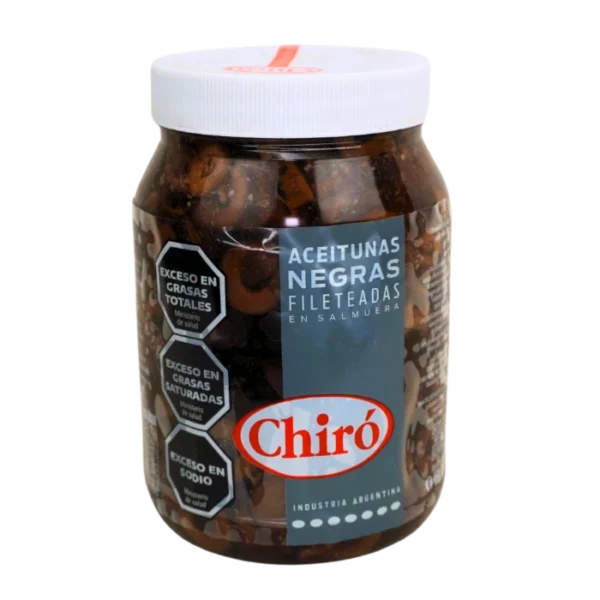 ANF500 Aceituna Negra Fileteada en Salmuera