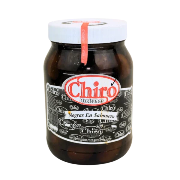 ANS000500 Aceituna Negra con Hueso en Salmuera