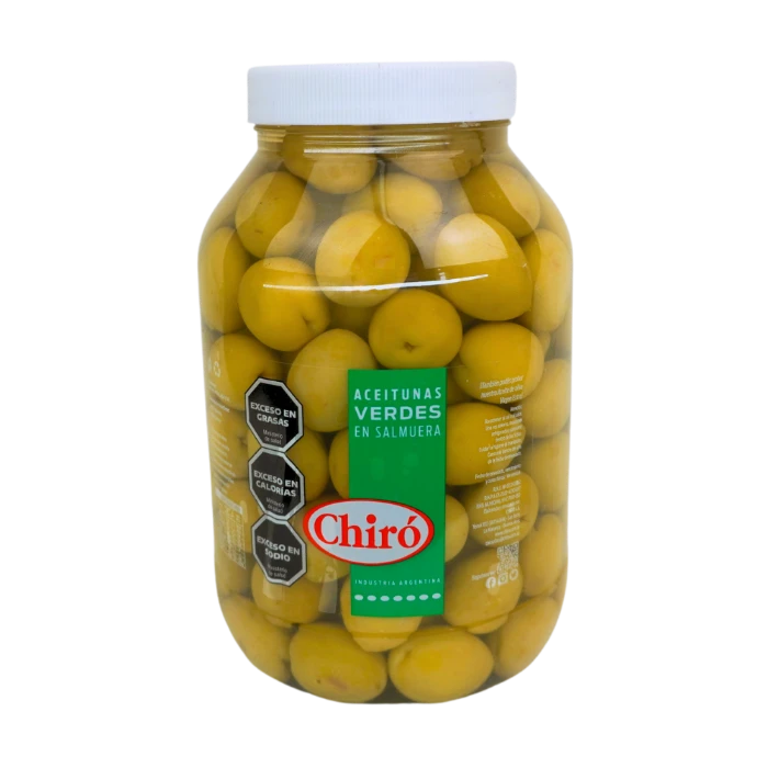 Aceituna Verde con Carozo en Salmuera